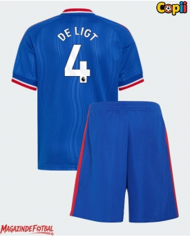 Manchester United Matthijs de Ligt #4 Echipament de Fotbal Replică 2026-27 Copii Deplasare (+ Șorturi)